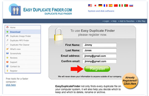 Setting of the Duplicate Search 
Options