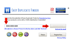 Setting of the 
Duplicate Search Options